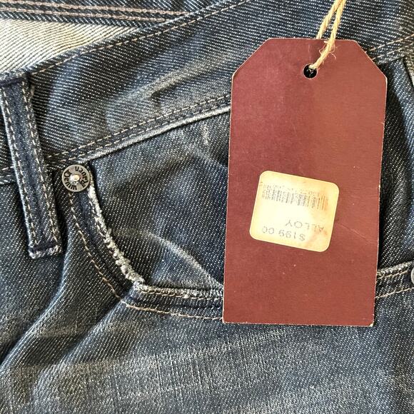 Raven Denim Vic Slim Straight Denim Jeans in Alloy Size 34 x 34 NWT $199 - Picture 10 of 10